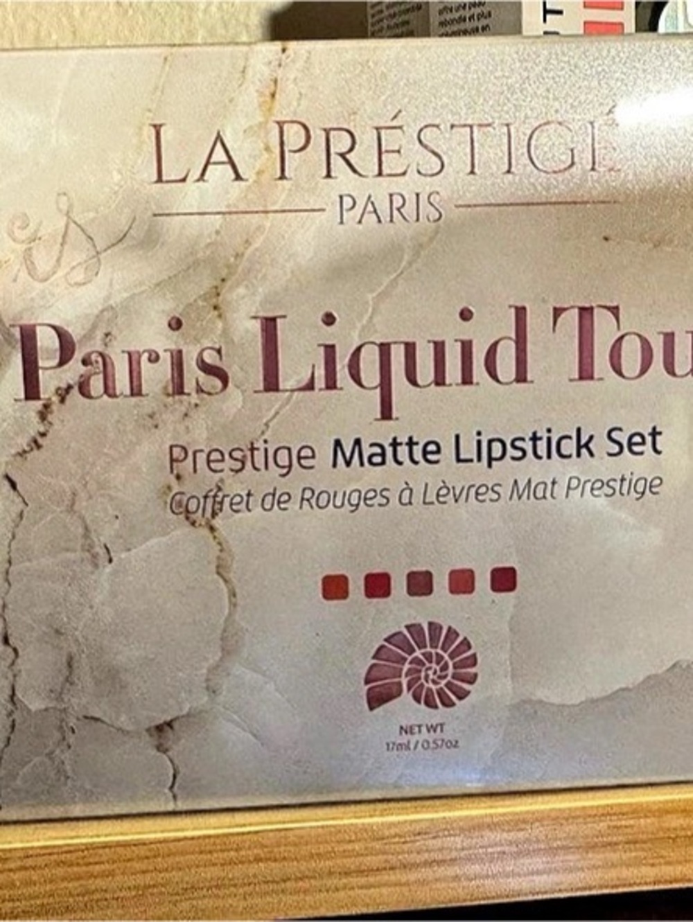 La Prestige Paris Liquid Touch 5-Piece Matte Lipstick Set in Red & Orange NWT